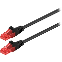 Καλώδιο Δικτύου Goobay 68676 CAT 6 U/UTP CCA 0.5m Black