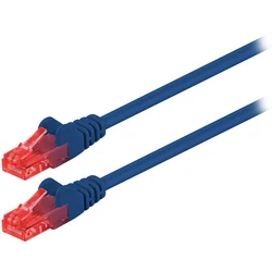 Καλώδιο Δικτύου Goobay 68437 CAT 6 U/UTP CCA 1m Blue