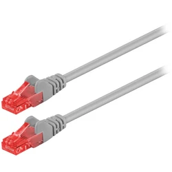Καλώδιο Δικτύου Goobay 68439 CAT 6 U/UTP CCA 1m Grey