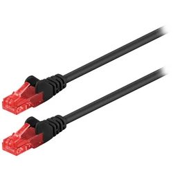 Καλώδιο Δικτύου Goobay 68677 CAT 6 U/UTP CCA 1m Black