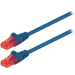 Καλώδιο Δικτύου Goobay 95247 CAT 6 U/UTP CCA 0.25m Blue
