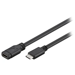 Καλώδιο Goobay USB-C Extension USB-C Male to USB-C Female Black 1m