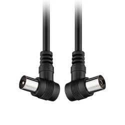 Καλώδιο Κεραίας RF Atc αρσ. - RF θηλ., υπό γωνία 90°, 1.5m Μαύρο