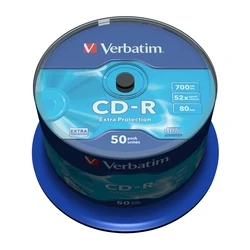CD-R Verbatim 50 Tub 52X80 Min
