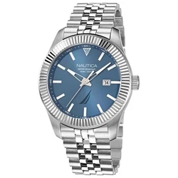 Men's Watch Nautica Silver 43 mm