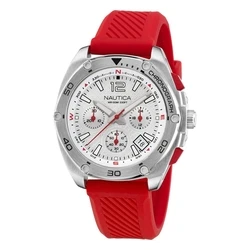 Nautica Men's Watch Silver 44 mm