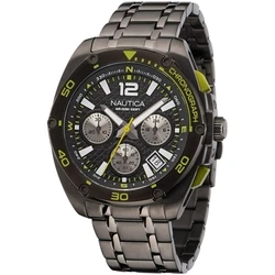 Nautica Men Watch Silver 44 mm