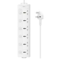 Πολύπριζο Ασφαλείας XO WL18 (UK) 6AC με Ανεξάρτητο Διακόπτη