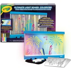 Crayola Φωτιζόμενος Πίνακας Ζωγραφικής ColorVibe - Μπλε με 10 Gel FX μαρκαδόρους (C74-7863)