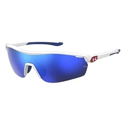 Under Armour Unisex Γυαλιά Ηλίου με Λευκό Κοκκάλινο Σκελετό και Μπλε Καθρέφτη Φακό UAGAMETIMEOG6