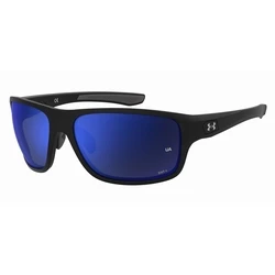 Under Armour Unisex Γυαλιά Ηλίου με Μαύρο Κοκκάλινο Σκελετό και Μπλε Καθρέφτη Φακό UA BATTLE OO6W