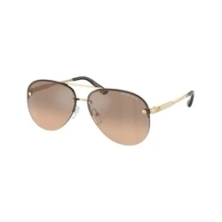 Michael Kors East Side Γυναικεία Γυαλιά Ηλίου με Χρυσό Μεταλλικό Σκελετό και Καφέ Καθρέφτη Φακό MK1135B 10143D