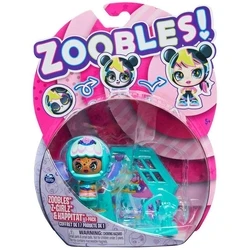 Μινιατούρα Spin Master Zoobles!: Z-Girlz Happitat - Green Fish Girl Figure (1-Pack) (20134942)