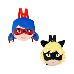 Λούτρινο P.M.I. Miraculous Plush Backpacks 30cm (Random-2 characters to collect-Lady Bug/Black-Cat Noar) (MLB7008)
