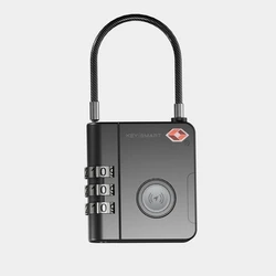KeySmart Travel SmartLock με Find My (TSA Approved) — KS520-BLK