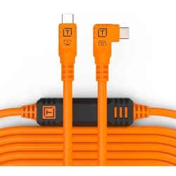 Tether Tools TetherPro USB-C σε USB-C γωνιακό δεξιά 9,4m πορτοκαλί