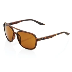 100% Centric Sunglasses - Soft Tact Havana / Bronze PEAKPOLAR Lens