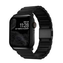 Nomad Titanium Band V2 Titanium Black με connector Black για Apple Watch 46mm/49mm