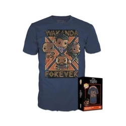 T-Shirt Funko Boxed Pop!  Marvel Black Panther Wakanda Forever T-Shirt (XL)