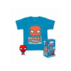 T-Shirt Funko Pocket Pop! (Child): Marvel Holiday Spiderman Vinyl Figure & T-Shirt (XL)