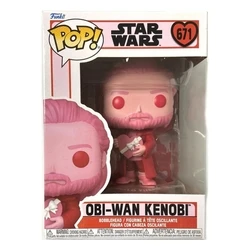 Funko Pop! Disney Star Wars: Valentines S4 - Obi-Wan Kenobi #671 Bobble-Head Vinyl Figure EN,FR,ES,DE,IT,PT,NL,DK,SE,RU Pack / Carton Window Box with Plastic Film