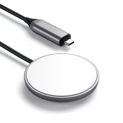 Satechi Μαγνητικό Ασύρματο Καλώδιο Φόρτισης USB-C (MagSafe) - Space Gray