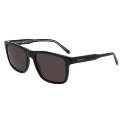 Lacoste Unisex Γυαλιά Ηλίου με Μαύρο Κοκκάλινο Σκελετό και Μαύρο Φακό L6025S-001