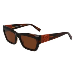 Longchamp Γυναικεία Γυαλιά Ηλίου με Καφέ Ταρταρούγα Κοκκάλινο Σκελετό και Καφέ Φακό LO763S 211