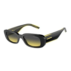 Arnette Litty Unisex Γυαλιά Ηλίου με Μαύρο Κοκκάλινο Σκελετό και Κίτρινο Ντεγκραντέ Φακό AN4317 12412Q