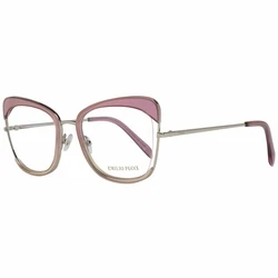 Emilio Pucci Γυναικείος Μεταλλικός Σκελετός Γυαλιών Πεταλούδα Ροζ EP5090 074
