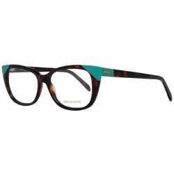 Emilio Pucci Optical Frame Γυναικείος Κοκκάλινος Σκελετός Γυαλιών Cat Eye Καφέ EP5117 056