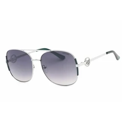 Guess Unisex Γυαλιά Ηλίου με Ασημί Μεταλλικό Σκελετό και Γκρι Ντεγκραντέ Φακό GF6127 10C