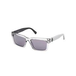 Guess Unisex Γυαλιά Ηλίου με Διάφανο Κοκκάλινο Σκελετό και Γκρι Φακό GU00121 20A