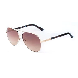 Guess Unisex Γυαλιά Ηλίου με Χρυσό Μεταλλικό Σκελετό και Καφέ Ντεγκραντέ Φακό GU00173 21F