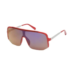 Guess Unisex Γυαλιά Ηλίου με Κόκκινο Κοκκάλινο Σκελετό και Πολύχρωμο Φακό GO00054 0066C