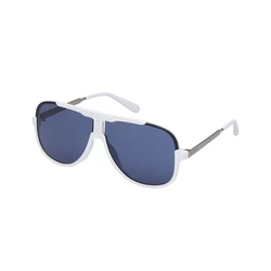 Guess Unisex Γυαλιά Ηλίου με Λευκό Σκελετό και Μπλε Φακό GO00060 21V