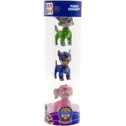 P.M.I. Paw Patrol: The Mighty Movie - Puzzle Eraser 3 Pack Figures (5cm) (Random) (PAWM1225) EN,DE,FR,ES,IT Pack / Plastic Tube