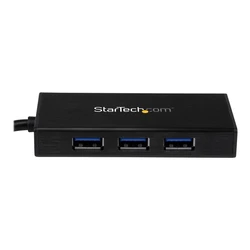 USB Hub StarTech 3 port USB 3.0 hub with Gigabit Ethernet adapter aluminum