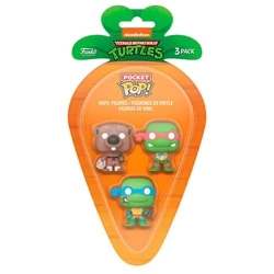 Funko 3-Pack Carrot Pocket Pop!: Teenage Mutant Ninja Turtles - Leonardo/Raphael/Splinter Vinyl Figures
