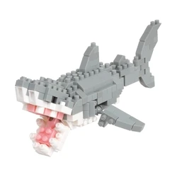 Φιγούρα Τουβλάκια Bandai Nanoblock  Animal White Shark Building Block Figure (NBC332)