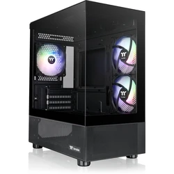 Thermaltake View 170 TG Gaming Micro Tower Computer Case with Side Window and ARGB Lighting - Black
