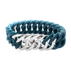 Γυναικείο Βραχιόλι TheRubz 100181 (25Mm) από Ατσάλι Blue / Silver