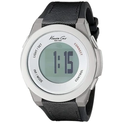 Ρολόι Unisex Kenneth Cole 10023867 (50mm) Υφασμάτινο Λουράκι Μαύρο