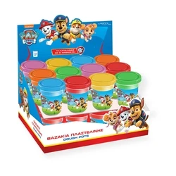Πλαστελίνες John Hellas: Paw Patrol Μονό Βαζάκι 100γρ.- 24 Τεμάχια (03977PM)