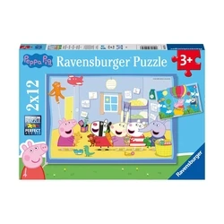 Παζλ Ravensburger Puzzle: Peppa Pig - Peppas Adventures (2x12pcs) (5574)