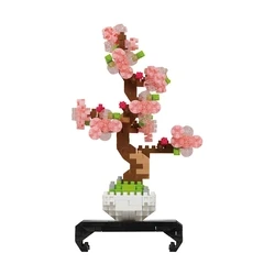 Φιγούρα Τουβλάκια Bandai Nanoblock Object Pink Bonsai Building Block Figure (NBC225)