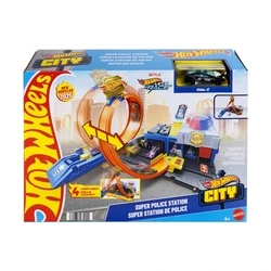 Μινιατούρα Mattel Hot Wheels Monster Trucks Super Police Station (JBM71)