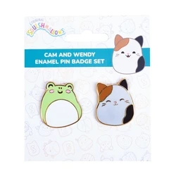 Κονκάρδες Fizz Squishmallows - Cam & Wendy Pin Badges x 2 CDU (350122)