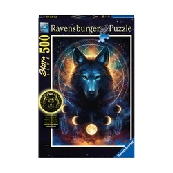 Παζλ Ravensburger Starline - Wolf (Glow in the Dark) (500 pcs) (12000442)