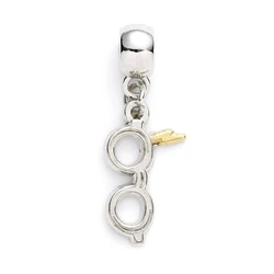 Harry Potter The Carat Shop Ltd Lightning Bolt with Glasses Slider Charm Silver